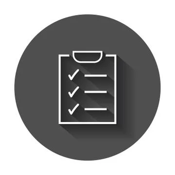 To do list icon. Checklist, task list vector illustration in flat style. Remi Stock Illustration