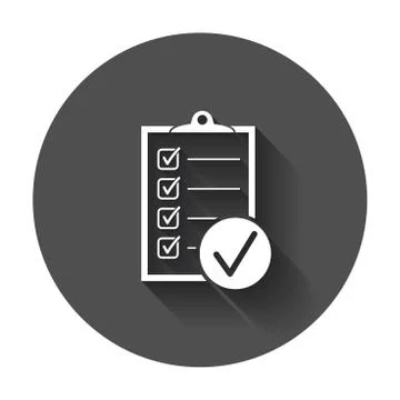To do list icon. Checklist, task list vector illustration in flat style. Remi Illustrazione stock