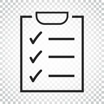 To do list icon. Checklist, task list vector illustration in flat style. Remi Illustrazione stock