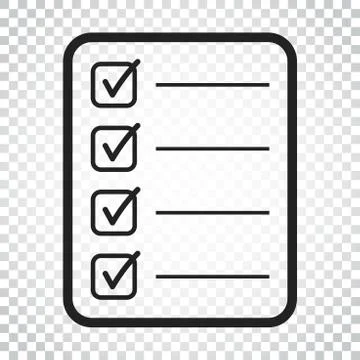 To do list icon. Checklist, task list vector illustration in flat style. Remi Stock Illustration