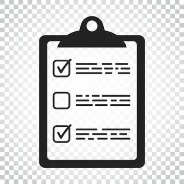 To do list icon. Checklist, task list vector illustration in flat style. Remi Illustrazione stock