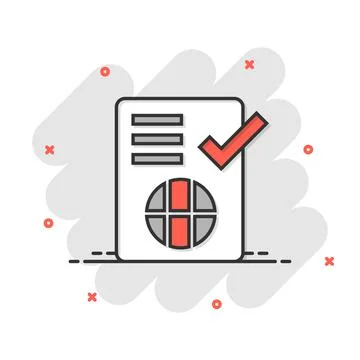 To do list icon in comic style. Document checklist cartoon vector illustratio Stock Illustration