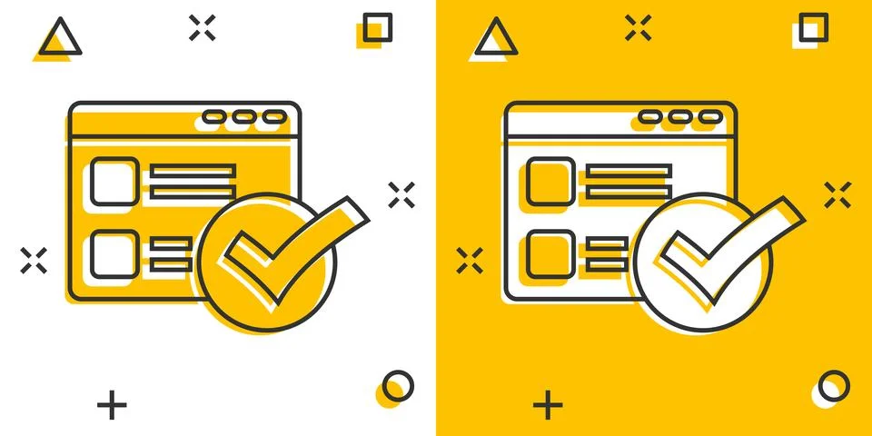 To do list icon in comic style. Document checklist cartoon vector illustrat.. Stock Illustration