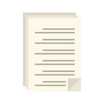 To-do list icon flat isolated vector Stock Illustration
