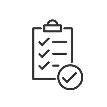 To do list icon in flat style. Document checklist vector illustration on whit Stock Illustration