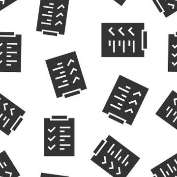 To do list icon in flat style. Document checklist vector illustration on whit イラスト素材