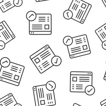 To do list icon in flat style. Document checklist vector illustration on whit Stock Illustration