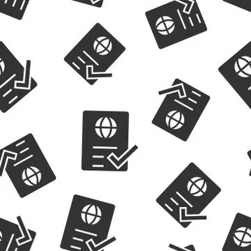 To do list icon in flat style. Document checklist vector illustration on whit Stock Illustration