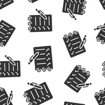 To do list icon in flat style. Document checklist vector illustration on whit イラスト素材
