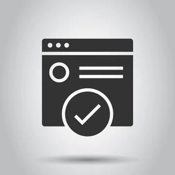 To do list icon in flat style. Document checklist vector illustration on whit Stock Illustration