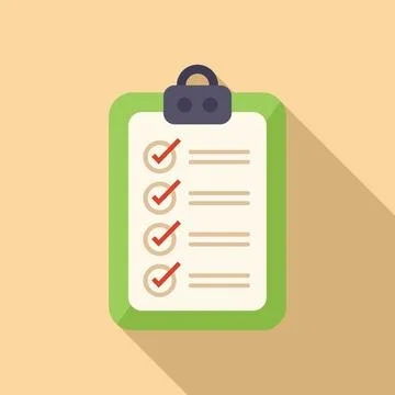 To do list icon flat . Work artwork イラスト素材