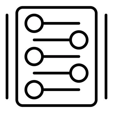 To do list icon outline vector. Work process Stock Illustration