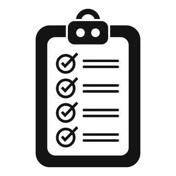 To do list icon simple vector. Work artwork Stock Illustration