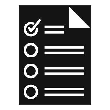 To do list icon simple vector. Social trust Stock Illustration
