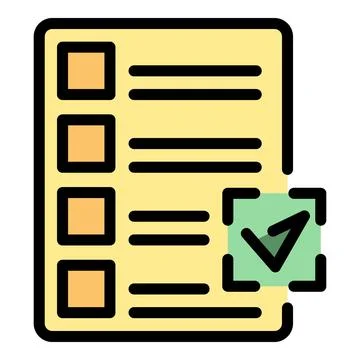 To do list icon vector flat Stock Illustration