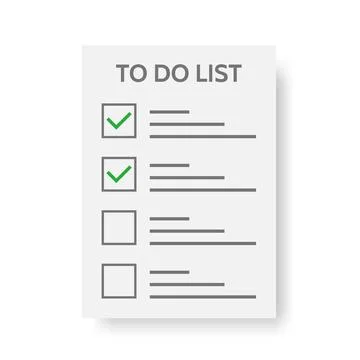 To do list icon on white background. Daily planner. Business schedule or Stock Illustration