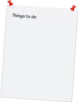 To do list Stock Illustration