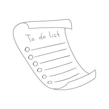 To do list Stock Illustration