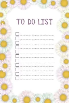 To do list. Stock Illustration