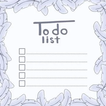 To do list. Stock Illustration