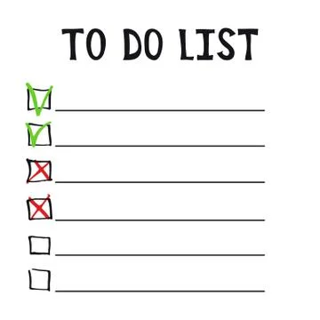 To do list. Stock Illustration