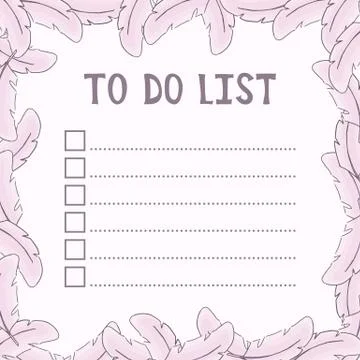 To do list. Stock Illustration