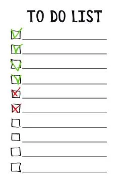 To do list. Stock Illustration