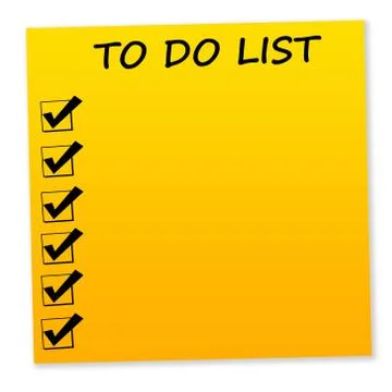To do list Stock Illustration