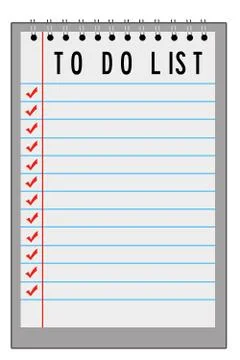 To do list Stock Illustration