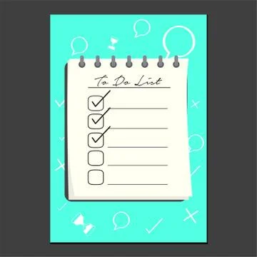 To do list illustration Stock Illustration