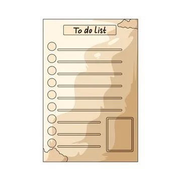 To do list illustration Stock Illustration