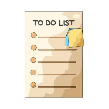 To do list illustration Stock Illustration