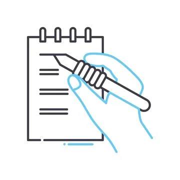 To do list line icon, outline symbol, vector illustration, concept sign Stock Illustration