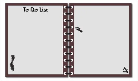 To Do List Notepad Stock Illustration