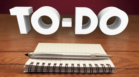 To Do List Notepad Writing Tasks Jobs Work Projects Stock Footage 61362440
