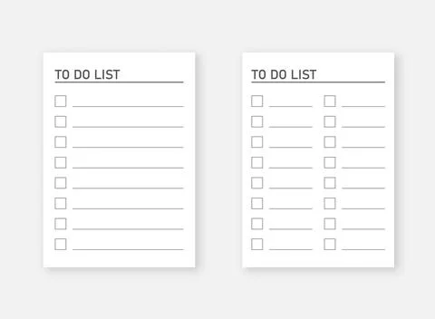 To do list or planning icon in flat style. Paper sheet with clipboard vecto.. Stock Illustration