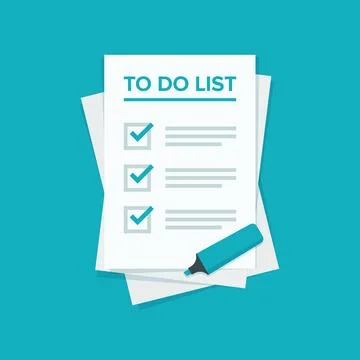 To do list or planning vector icon concept Stock Illustration