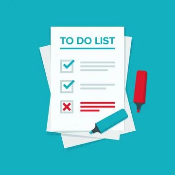 To do list or planning vector icon concept Stock Illustration
