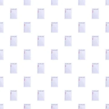 To do list pattern showing completed tasks Stockillustratie