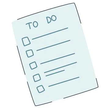 To do list, planning flat vector illustration Stock Illustration