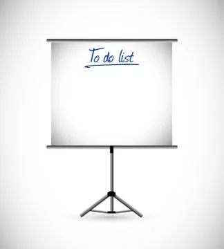 To do list presentation illustration design Stock Illustration
