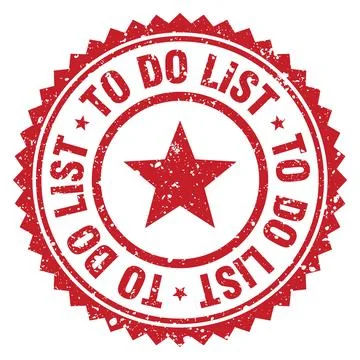 To do list red grunge round stamp. to do list stamp Stock Illustration