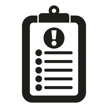 To do list rush job icon simple vector. Office work Stock Illustration