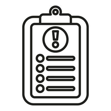 To do list rush job icon outline vector. Office work Stock-Illustration
