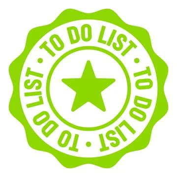 To do list seal badge. to do list label sticker. Vector sign Stock Illustration