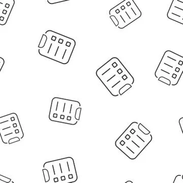 To do list seamless pattern background. Business flat vector illustration. Ch Stock Illustration
