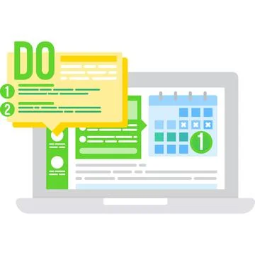 To-do list task mobile application vector icon Stock Illustration