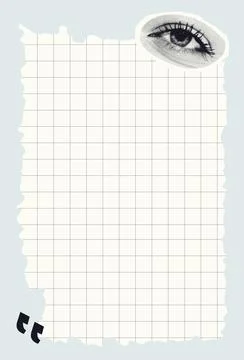 To do list template with halftone collages Stock Illustration