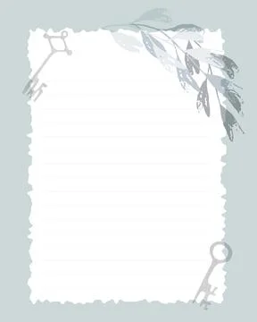 To do list template , scrapbooking, collage vintage, template blank, reminders Stock Illustration
