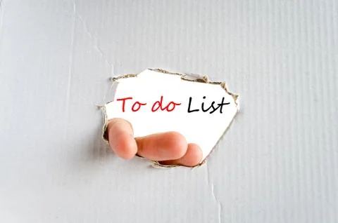 To do list Text Concept Stock Photos
